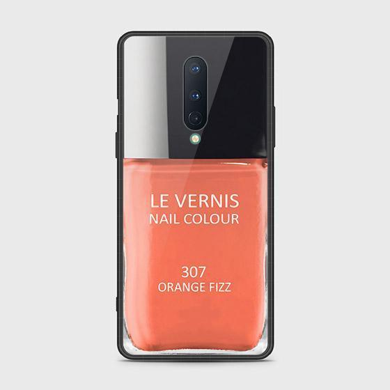OnePlus 8 Cover - Couleur Au Portable Series - HQ Ultra Shine Premium Infinity Glass Soft Silicon Borders Case
