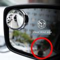 Car round mirror Rear view Blind spot Wide-angle lens - 2 pcs. 