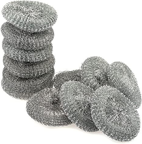 12%20%20Pcs%20Dish%20Wash%20Sponge%20Sink%20Cleaner%20Stainless%20Steel%20Scourers%20Steel%20Wool%20Scrubber%20Metal%20Scouring%20Pad%20%20Sponge%20-%20Image%202