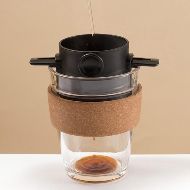coffee filter funnel grid coffee leak tea leak filter with handle mesh leak 304 stainless steel