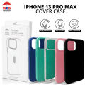 WBM Smart iPhone 13 Pro Max Back Cover, Soft Slim Smart Silicon Back Cover - Black Color. 