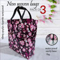 Hand bag Pack of Three Non woven bags new desings specialy for gift bags , travel bags. 