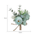 Boutonniere Corsage No Watering Colorful Rose Buttonhole Flower Decor. 
