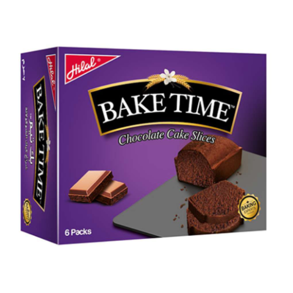 HILAL Bake Time Chocolate Cake Slices, 6 Packs, 48g | Deliciously Moist Chocolate Cake for On-the-Go Snacking