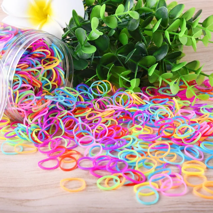 More%20Then%20100%20Pieces%20of%20multi%20Color%20Elastic%20Rubber%20Band%20Hair%20Ties%20for%20Girls%20and%20Women%20-%20Image%202