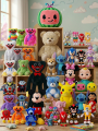 GOODNESS GANG PLUSH SOFT TOY Mega Plush Toys - Sonic the Hedgehog, Huggy Wuggy, Pikachu, Mickey Mouse, Reversible Octupus & Friends - Soft Stuffed Toys for Kids & Collectors - 1 piece. 