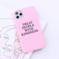 Treat People With Kindness TPWK Phone Cover For iPhone 14 14Pro 14Plus 13Promax 13 12 11Soft Candy Colorful Case Shell. 
