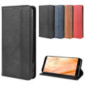 Sharp Aquos Sense3 Plus Mobile Phone Shell Magnetic Suction Flip Leather Case Sh-Rm11 Retro Card Protective Shell flip shockproof magnetic leather card slots wallet Anti-drop  Luxury Soft Side Protection Mobile Phone Case Cover Back. 
