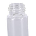 1pcs 20ml small lab glass vials bottles clear containers with black screw cap. 