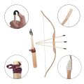 Kids Toys - Traditional Wooden Archery Bow Arrow Set for Kids with Holder - Soft Rubber Arrow Tip, Long Range Ertughrul Archery Set - Like Real - Organic Kids Outdoor Play Toys - Adventure Toys. 