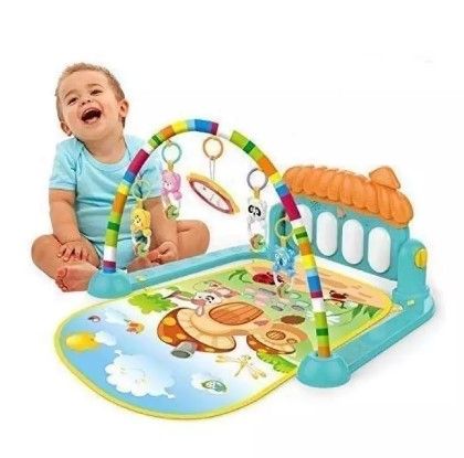 Huanger - 3 In 1 Newborn Baby Play Gym Piano Fitness Rack Mat - Activity Gym & Playmats