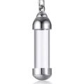 Blood Vial Necklace Cremation Urn Necklace for Ashes Holder Tube Necklace Pendant Cremation Urns Memorial Jewelry. 