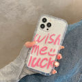 Wish Me Luck Case For Iphone 11 Covers Iphone 13 15 Pro Max 12 14 XR 7 8 Plus X Xs SE 14promax Transparent Silicon Fundas Bumper. 