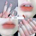 2023 Bear Velvet Lipstick Cute Lip Glaze Girl Pure Desire Casual Look Chestnut Red-brown Lip Mud Korean Makeup Girl Lipstick New. 