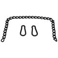Steel Hanging Chair Chain with 2 Carabiners, for Hammock Swings(66cm). 