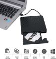 8x Ultra Thin DVD writer USB 3.0 DVDRW driver Portable Slim Rom Recorder/Writer Burner, Support for Mac/Linux/Win OS (Black). 