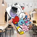Kingdoor for Infinix Note 10 Back Cover Cartoon Korea Boys (BT21) Doll Soft Silicone TPU Phone Case. 