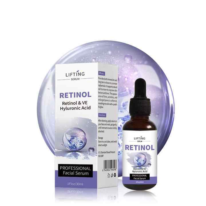 Pack Of 2 Retinol Face Serum | Anti Aging Serum with Hyaluronic Acid & Vitamin E | Open Pores Minimizer | Oil Control for Oily Skin | Hydrating & Moisturizing | Dark Spots, Acne Marks & Wrinkle Repair Serum