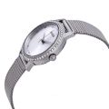 Guess Mother Of Perl Dial Silver Mesh Bracelet Watch For Women-W0647L1. 