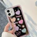 INS Korean New Multiple Color Cute Love Mirror Phone Case For iPhone 13 12 11 Pro Max Mini XS Max XR X 8 7 6 6S Plus Back Cover. 