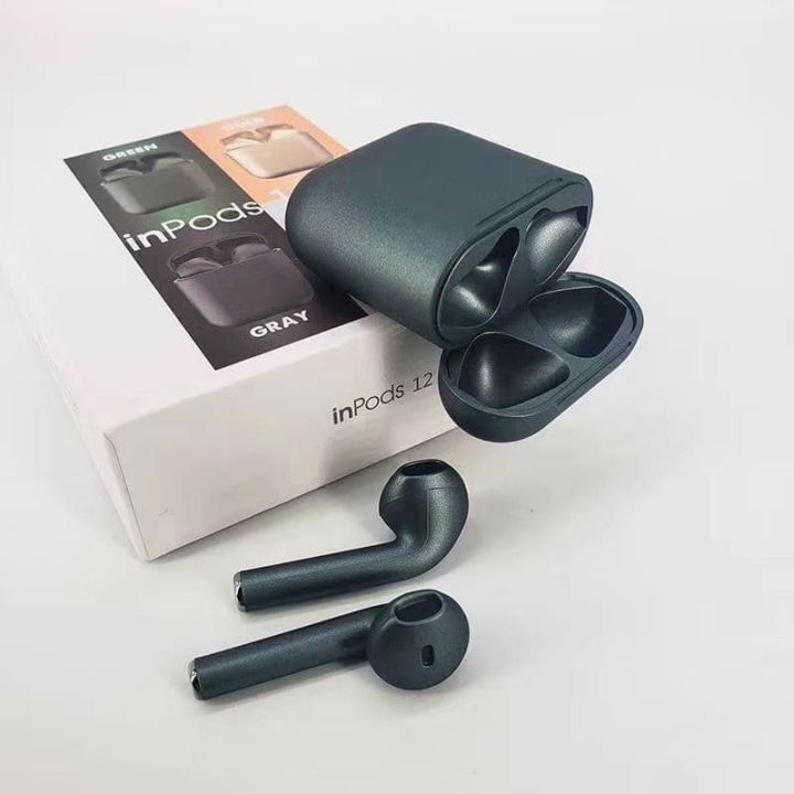 Geniune ear buds in Black Color with 5H battery time and stereo sound | Wireless handfree for android and all devices | Headphone wireless Earbuds with charging cable | Earbuds bluetooth sweat proof