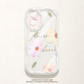 VRQR Wavy Edge Phone Case For infinix Hot 50i Mobile cover Shockproof Flower Pattern Back Cover Smart 9 X6531. 