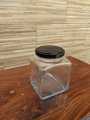 Set of 6 Glass Jar 400ml, Square Glass Jar, Spice Jar, Storage Jars, Pantry Jars, Mason Jars, Food Graded Glass, Glass Bottle, Also available for Commercial use. 