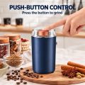 Portable Electric Coffee & Spice Grinder | 300W Stainless Steel 4-Blade Grinder for Masala, Spices, Nuts & Herbs | One-Touch Control, Compact & Durable. 