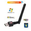 2.4GHz Wireless Network Card USB WiFi Adapter USB 2.0 150Mbps Network Antenna RTL8188 Ethernet USB Dongle LAN for PC Windows. 