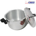 CHEF Long Handle Aluminum Pressure Cooker 1305 - 11 Liters [Life Time Blast Proof Warranty]. 