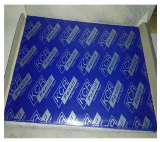 KCR Carbon Paper 21 X 33 cm 100 sheets Packet - Blue Color - Art # DB - KCR-Blue Carbon - 009
