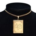 Fashion Photo Frame Locket Pendant Necklace Gold Color Heart Shape Choker Collar Necklace For Women Men Jewelry Dropshipping. 