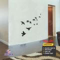 Group of birds Wall Decor Black Wood MDF Living room Sofa TV background decoration - Sigma Gift Center. 
