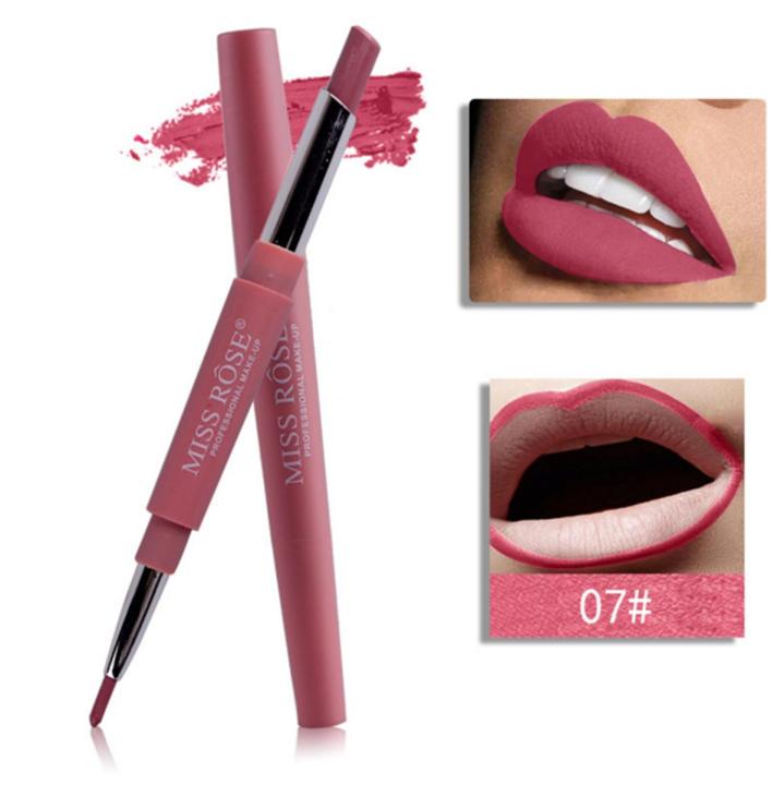MIISS ROSE 2 IN 1 LIP SET-MULICOLOR-PROFESSIONAL MAKEUP