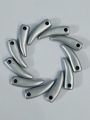 Unique Beads for Unique Crafts. Silver Long Curve Tussle Plastic Beads. Pack of 40gms Beads, For DIY Jewelry Making, Crafting, Home Decor, And Dress Accessories.. 