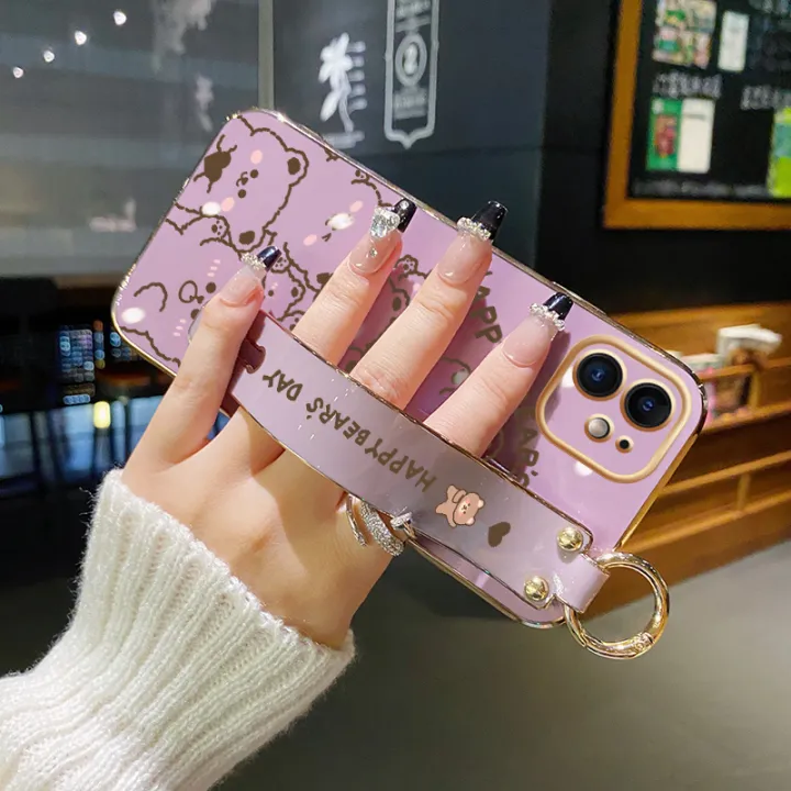 JIUMOO%20For%20OPPO%20A93%202020%20Case%20With%20Wristband%20Cartoon%20Cute%20Line%20Bear%20New%20Design%20Shockproof%20Phone%20Case%20Pattern%20Plating%20Silicone%20Casing%20Full%20Cover%20Camera%20Thin%20SoftCase%20Protection%20Cases%20-%20Image%208