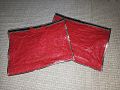 Pack of 3  Dress Cover Dust Proof Bag (16 x 13  inches) Red Embossed Garments Wardrobe Organizer. 