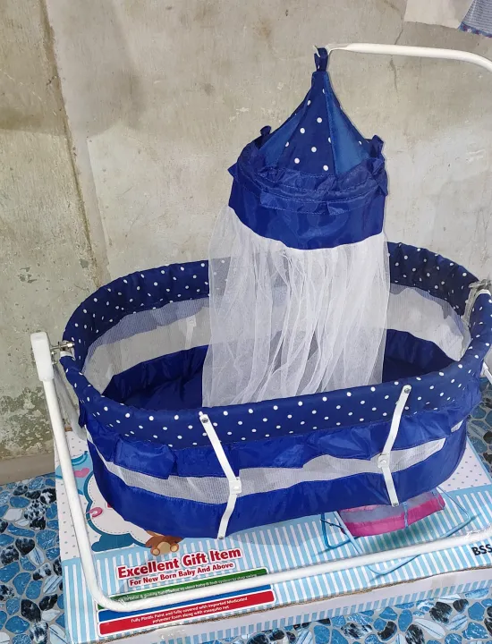 Baby%20Swing%20Cot%20Cradle%20Dual%20Stands%20Support%20along%20with%20Mosquito%20Net%20-%20Image%203