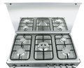 Welcome 5 Burner Gas Cooking Range WC-900 - Silver. 
