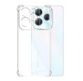 Infinix Hot 40/40 Pro Transparent Silicone Bumper Back Cover - Soft Jelly Shockproof Case. 