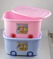 Children kids toy storage box wheeled plastic storage organizer box sorting box multicolor,Large Organizer Storage Box Container Bin with Lid and Wheels for Kids Toys,. 