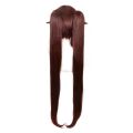 Genshin Impact Walnut Cosplay Anime Walnut Wig Double Tiger Clip Double Ponytail 100 cm. 