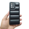 OPPO A95/F19 Soft Puffer TPU Back Cover with Camera Protection. 