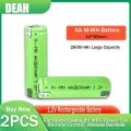 1-2pcs 1.2V 2600mah AA Ni-Mh Rechargeable Battery With Welding Tabs For Philips Electric Shaver Razor Toothbrush 2A Batteries. 