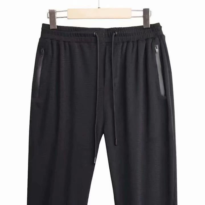 Ice%20Silk%20Leggings%20Men's%20Summer%20Thin%20Mesh%20Exercise%20Casual%20Pants%20Loose%20Side%20Zipper%20plus%20Size%20Air%20Conditioning%20Pants%20-%20Image%203