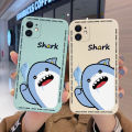 YIWESAN For vivo Y53s 4G Case Thin New Design Case Side Phone Case Square Edge Silicone Casing Fashion Tide Shark Full Back Cover Camera Cases Shockproof Protection Softcase. 