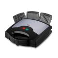 Bingo - Deluxe 3 in 1 Sandwich Maker With Grill - BSM-3013 - Black. 