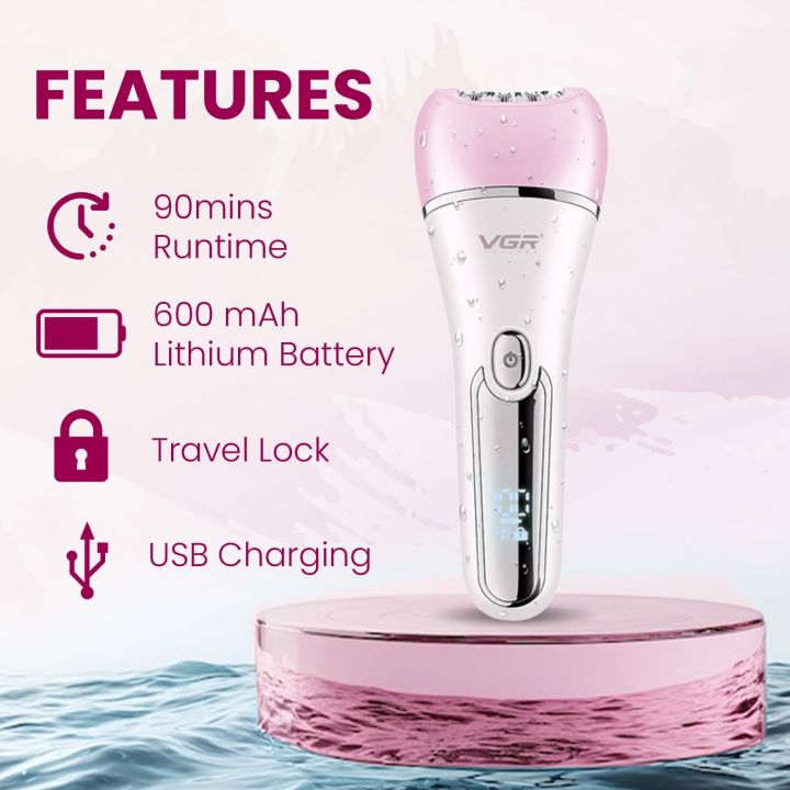 VGR%20V-733%20Professional%20Ladies%20Grooming%20Kit,Epilator%20for%20women%20for%20full%20body%20grooming%7C%206%20in%201%20lady%20care%20set,LED%20Display,90min%20Runtime%20&600mAh%20Lithium%20Battery%20with%20IPX%207%20Waterproof%20-%20Image%203