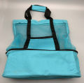 Large Mesh Beach Cooler Bag Outdoor Camping Picnic Bag Storage Bag Drink Food Cooler Tote Bag Thermal Insulation Lunch Box. 