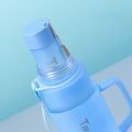 New gradient color high-value plastic cup 40oz cold-proof ice cup three-piece set portable portable cup. 